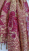 Red vintage sequinned dupatta – close-up of the embellishment