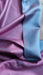 Purple and blue 2 tone pure silk scarf – border detail