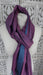 Purple and blue 2 tone pure silk scarf – pattern detail