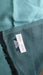 Teal and black 2 tone pure silk scarf – shown draped
