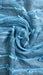 Blue thin weave silk loom scarf – pattern detail