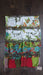 Multicoloured pure silk sheer scarf – close-up of the embellishment