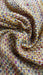 Rusty brown hands and looms woven scarf – full length view