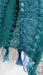 Jade hands and looms winter scarf – close-up of the embellishment