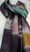 Pure silk tie dye double sided hands and looms scarf – border detail