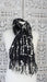 Black and white hands and looms winter scarf