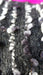 Black and white hands and looms winter scarf – fabric and colour detail
