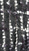 Black and white hands and looms winter scarf – shown draped