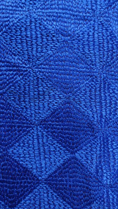 Blue and cream phulkari large dupatta – pattern detail