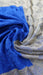 Blue and cream phulkari large dupatta – shown draped