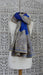 Blue and cream phulkari large dupatta