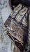 Dark blue and gold banarsi brocade vintage shawl – close-up of the embellishment