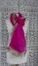 Hot pink silk chiffon kiran gota vintage plain dupatta