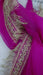 Hot pink silk chiffon kiran gota vintage plain dupatta – border detail