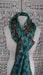 Jade wide zardosi bordered dupatta with silk tassels – full length view