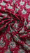 Dark red heavy embellished dupatta – border detail