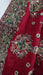 Dark red heavy embellished dupatta – folded view