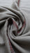 Light taupe wool shawl with floral embroidered border – view 2