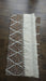 Cream with blue and brown reversible embroidered shawl – pattern detail