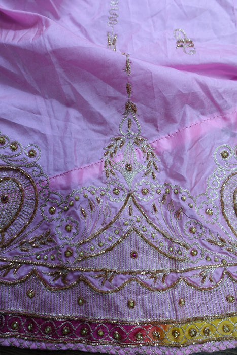 Pink Vintage Silk Skirt - Freesize - Preloved