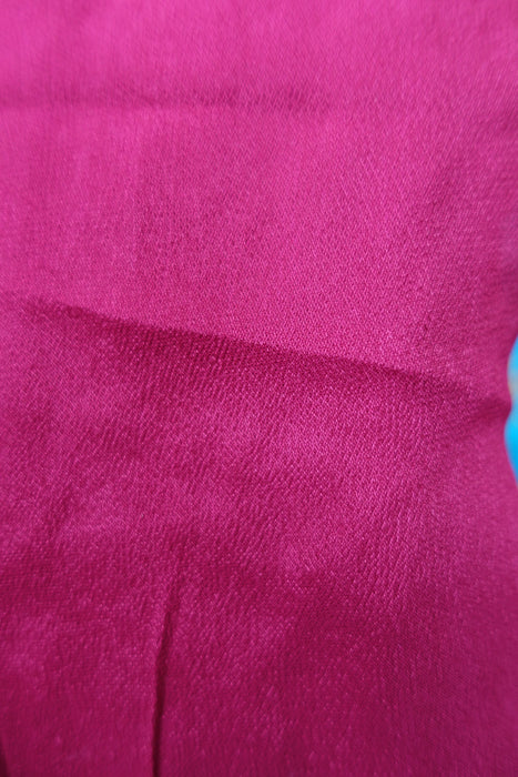 Deep Plum Silk Chiffon Salwar Kameez - UK 20/EU 46 - Preloved