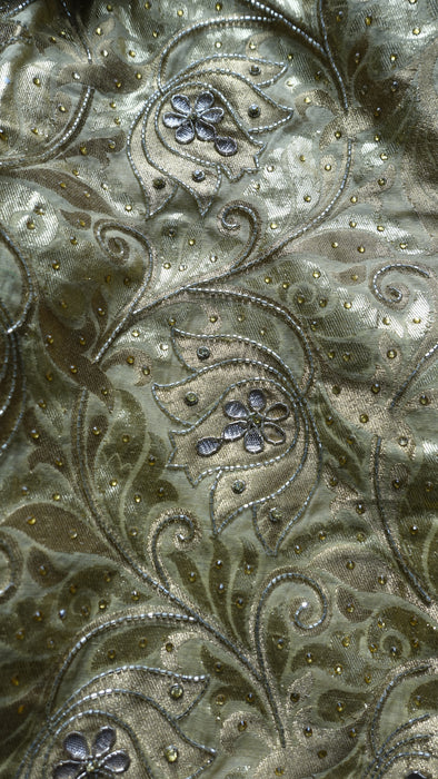 Maroon And Gold Banarsi Brocade Salwar Kameez - UK 20/EU 46 - Preloved