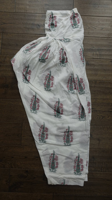Khaadi  Cream Woven Pure Cotton 2 Pc - Size 14 - Preloved