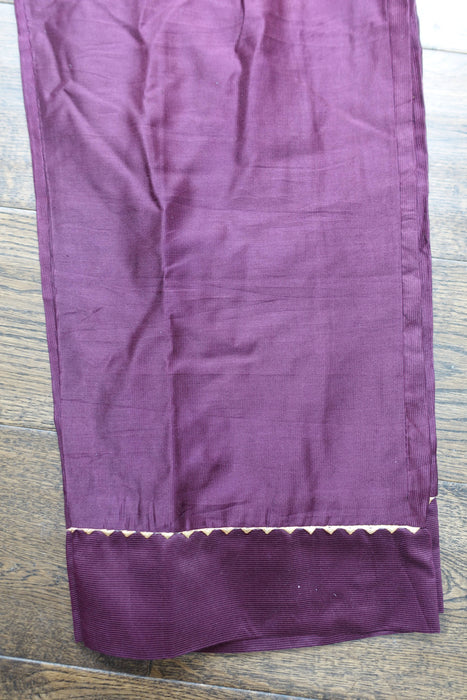 Plum Floral Printed Capri Trousers - UK 12/EU 38 - New