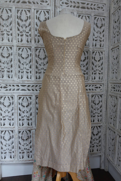 Cream Printed Wide Leg Trouser Suit - UK 10/EU 36 - New