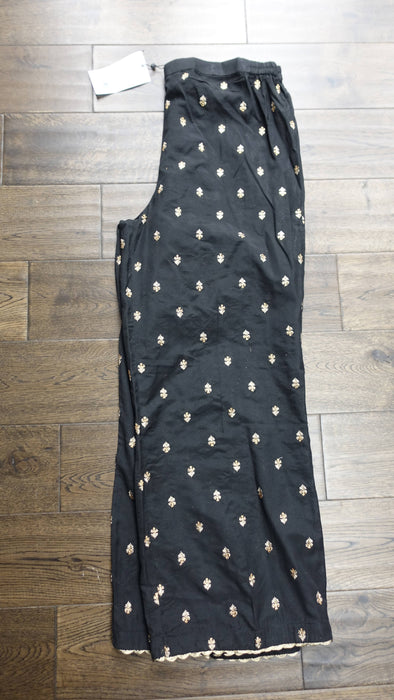 Black Khaadi Wide Leg Trousers - UK 14 - New
