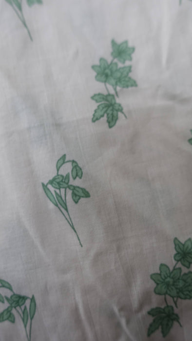Cream And Green 2Pc Cotton Khaadi Suit - UK 14 / EU 40 - New