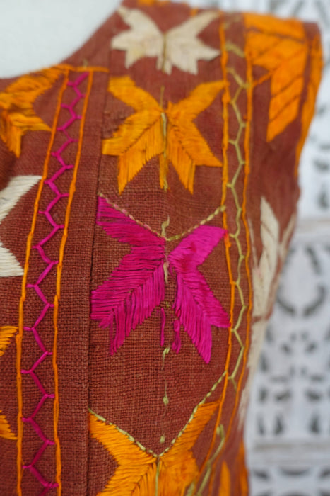 Vintage Phulkari Waistcoat - UK 8/EU 34 - Preloved
