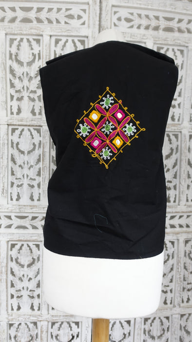 Black Khader Embroidered Vintage Jacket - UK 14/EU 40 - New
