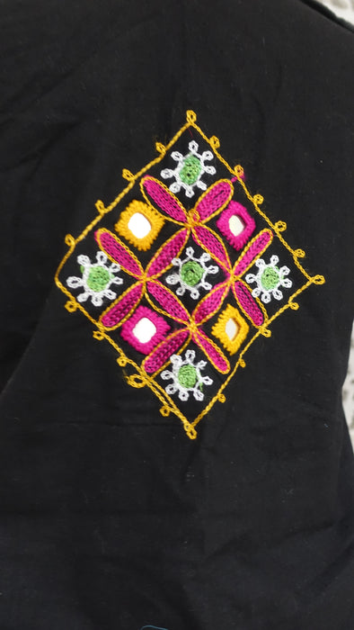 Black Khader Embroidered Vintage Jacket - UK 14/EU 40 - New