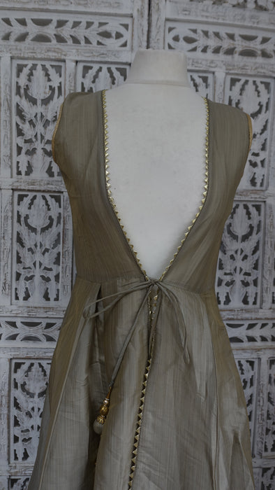 Long Biscuit Coloured Frock Tunic - UK 12 / EU 38 - New