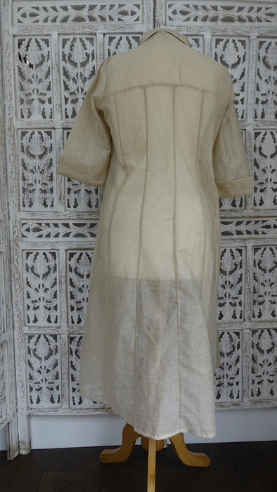 Cream collar and gold tunic dress - UK 12 / EU 38 - New