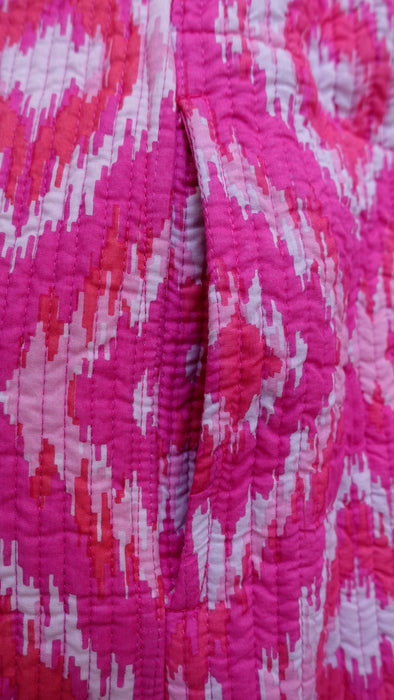Pink Long Quilted Jacket - New