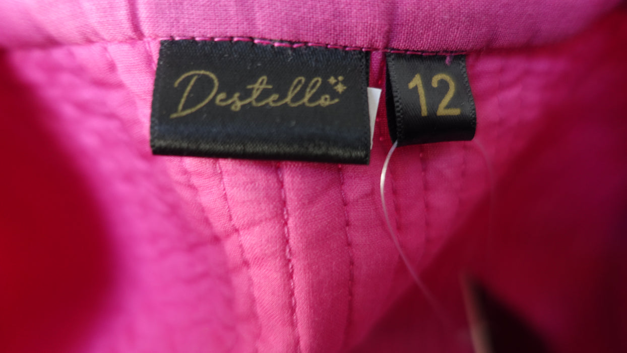 Pink Long Quilted Jacket - New