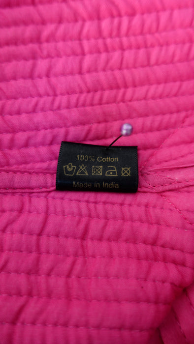 Pink Long Quilted Jacket - New