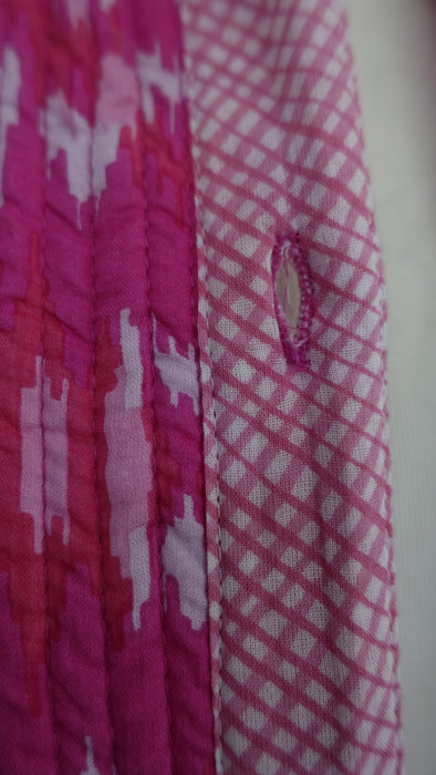 Pink Long Quilted Jacket - New