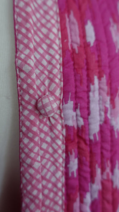 Pink Long Quilted Jacket - New