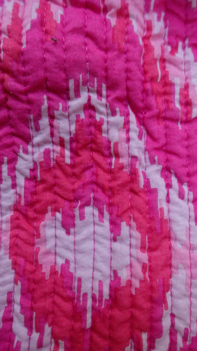 Pink Long Quilted Jacket - New