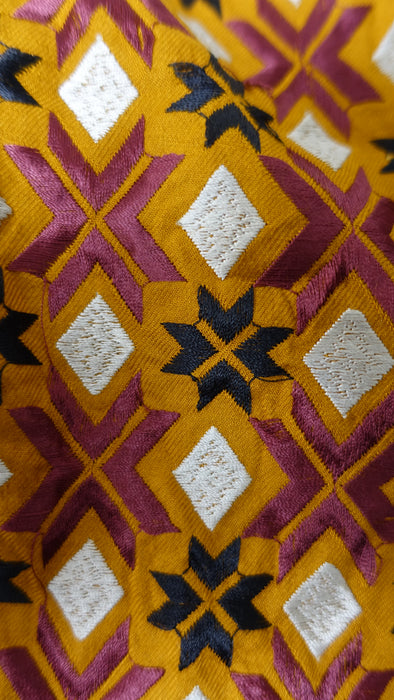 Phulkari Cotton Embroidered Tunic - UK 12/EU 38 - New