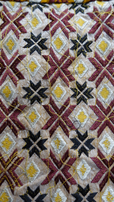 Phulkari Cotton Embroidered Tunic - UK 12/EU 38 - New