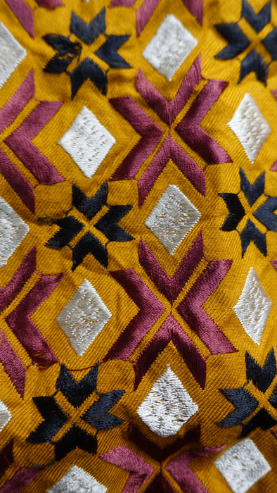 Phulkari Cotton Embroidered Tunic - UK 12/EU 38 - New