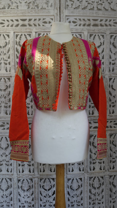 Orange And Pink Short Almirah Jacket - UK 14/EU 40 - Preloved