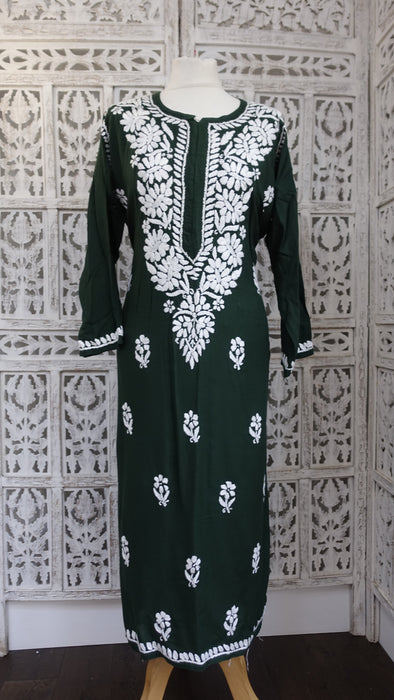 Green Embroidered Tunic - UK 16/EU 42 - New