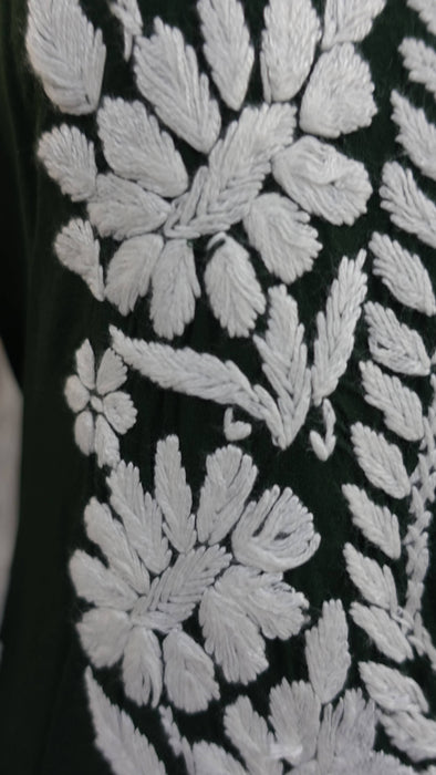 Green Embroidered Tunic - UK 16/EU 42 - New