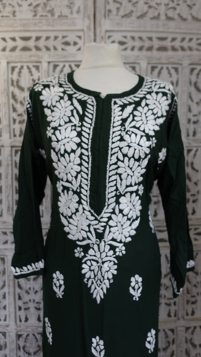 Green Embroidered Tunic - UK 16/EU 42 - New