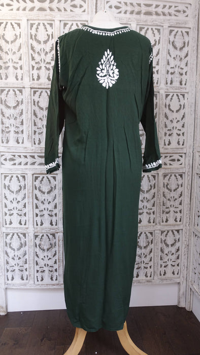 Green Embroidered Tunic - UK 16/EU 42 - New